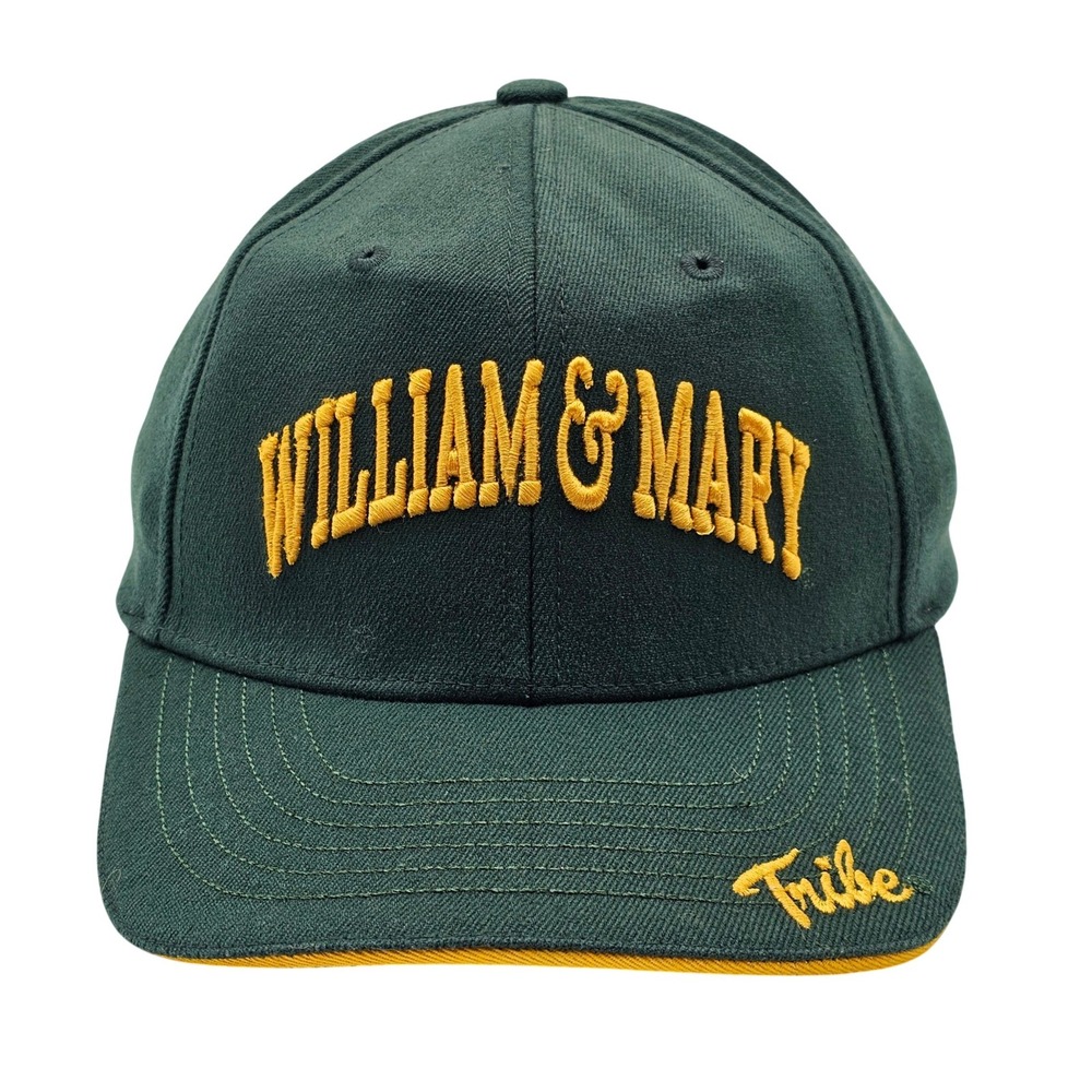 William & Mary Tribe ML Caps Tek Flex Green Gold Fitted Baseball Hat Cap